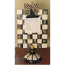 My Own HP Courtly Message Board & Chalk Board with MacKenzie-Childs Ribbon Bow   232888850349